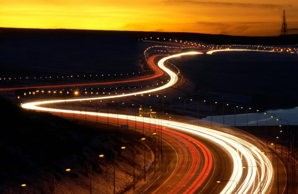 M62 trans-pennine motorway - England